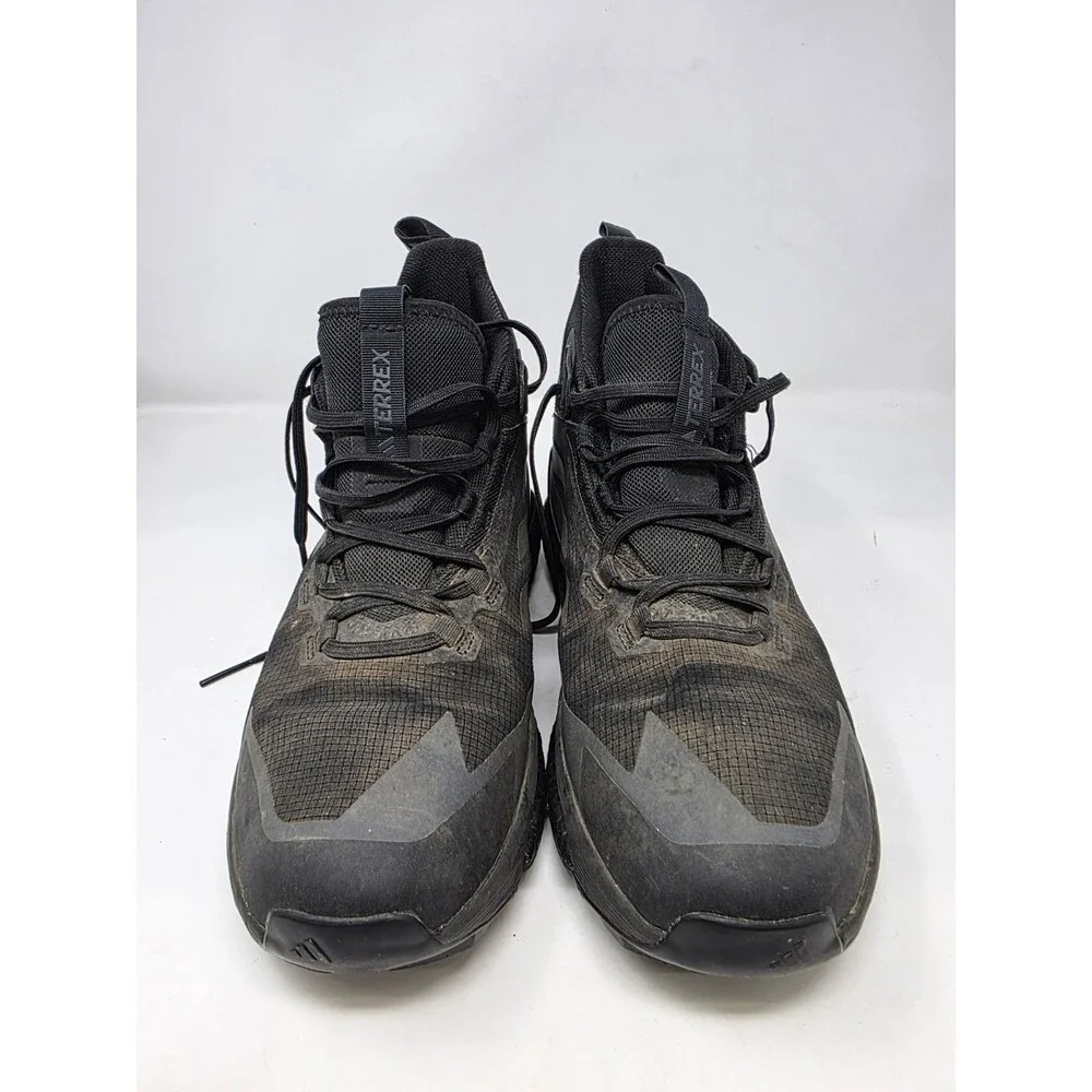 Adidas Terrex Free Hiker 2.0 Goretex Mens 10 Black Hiking Shoes Boost Flaws